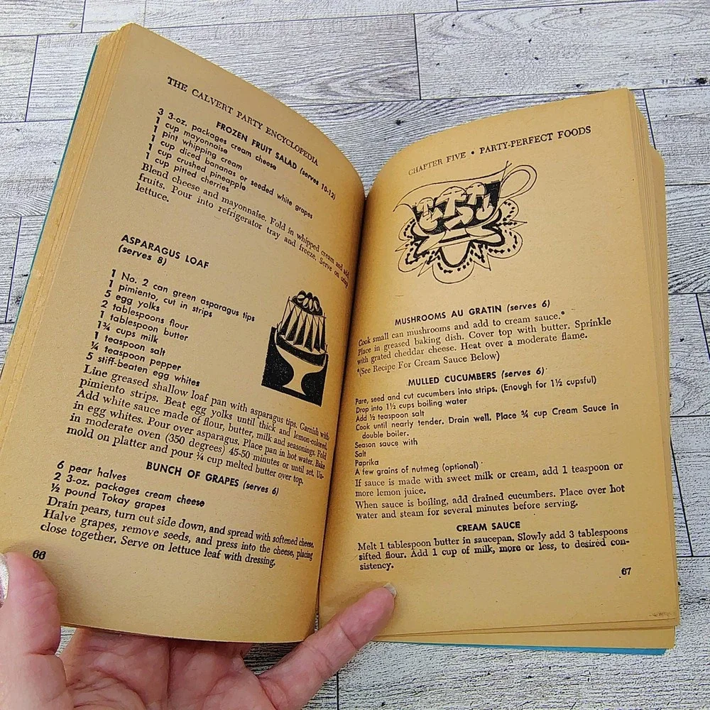 The Calvert Party Encyclopedia Home Entertaining Cookbook Booklet 1960 fun!‎